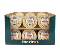 Iberitos- Caja Salsa Dip Tomate con Jalapeños 30×46gr- Monodosis - Crema de Tomate Picante - Para Snacks y Aperitivos