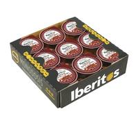 Iberitos - Crema de Jamón Curado - Ideal para Untar Tostadas, Pan y Crackers - Ingredientes Selectos - Sin Gluten - Producto Fabricado en España - Bandeja 18 Monodosis x 23 Gramos