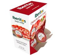 Iberitos - Crema de Jamón Curado - Ideal para Untar Tostadas, Pan y Crackers - Ingredientes Selectos - Sin Gluten - Producto Fabricado en España - 24 Dispensadores de 20 Monodosis x 23 Gramos