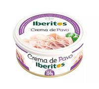 Iberitos Crema de Pavo 250g | Formato Lata | Ideal para Untar en Desayunos, Meriendas y Aperitivos | Perfecto para Bar, Cafetería y Hostelería | Sin gluten | Entrega 24h