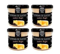 IBERITOS Crema de Queso Sabor Trufa 110 g | Crema para Untar de Textura Suave y Cremosa | Ideal para Tostas, Aperitivos y Canapés | Contiene Lactosa - PACK 4