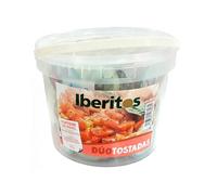 Cubo 30 monodosis para tostadas: Tomate natural - aceite - Sal. Dúo tostadas Iberitos