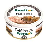 Iberitos - Lata de Auténtico Paté Ibérico | Ideal para Desayunos y Meriendas - Apto para Celiacos - Contiene 250 g