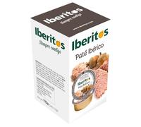 Iberitos - Paté Ibérico - Ideal para Untar Tostadas, Bocadillos, Cocinar - Ingredientes Selectos - Sin Gluten - Producto Fabricado en España - 10 Cajas de 5 Monodosis x 23 Gramos