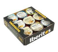 Iberitos - Surtido de Quesos Crema de Monodosis - Variedad de Sabores Cremosos para Untar en Panes y Canapés - Contiene Lactosa - Bandeja con 18 Unidades de 23 g