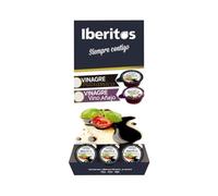 Iberitos - Vinagre Balsámico en Monodosis - Perfecto para Ensaladas y Aderezos Gourmet - Expositor de cartón con 168 Unidades de 8 ml - Contiene 1,734 kg