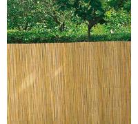 IBEROGARDEN | Bambu Media caña Fino| Ocultación 85% | Bambu en Rollos | Aspecto Rustico | Ideal pergolas y vallados (rollo de 1,5 x 5 metros)