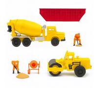 Iberplace 30008 Superset Construcción nº 2 - Pista H0 1:87 - Vehículos de construcción & Trabajadores de la Construcción: Figuras de tren de maquetas, impresión 3D de resina, pintado a mano, fabricado