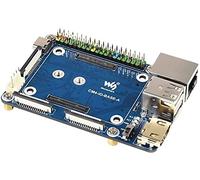 IBest for Raspberry Pi Compute Module 4 IO Board,Mini Base Board (A) Lite Version with Standard CM4 Socket and Color-Coded Raspberry Pi 40PIN GPIO Header Onboard CSI/DSI/FAN/HDMI/USB/RJ45 Connectors