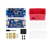 IBest PoE Ethernet/USB HUB Hat with Box for Raspberry Pi Zero/Zero W/2 W/Zero WH/2 WH,Power Over Ethernet USB HUB Hat with Case, 1 Puerto Ethernet RJ45, 3 Puertos USB 2.0, 802.3af-Compliant