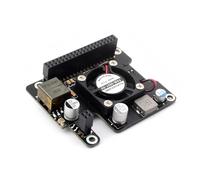 IBest PoE Hat for Raspberry Pi 5, Power Over Ethernet Hat(F) Expansion Board with Metal Heatsink,IEEE 802.3af/at-Compliant, High Power, Onboard Cooling Fan