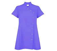 IBEX Black Beauty - Túnica de belleza para spa, esteticista, masajista, uniforme de masajista, color azul cielo, zafiro, 42