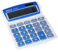 ACCO Ibico Calculadora de sobremesa 208X pantalla LCD de 8 dígitos Blanco/Azul