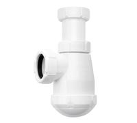 Ibide - Sifón Corto Extensible 1 1/2" para Lavabo o Bidet con Válvula/Racor - Modelos I-42 e I-44 - Antiodor, Fácil Instalación, Universal (RACOR)