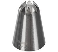 Ibili 12 mm Boquilla Estrella Cerrada, Stainless Steel, Plateado