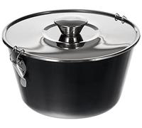 Ibili FLANERO con Tapa Y Cierre BLU 18 CMS, Stainless Steel, Negro/Azul/Transparente, 2 L