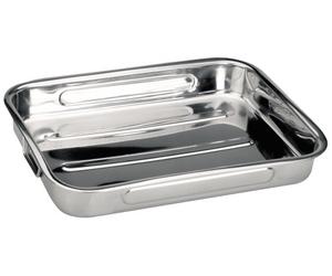 Ibili 651835 - Rustidera Inox con asas abatibles 38x27x6,5 cm Bistrot