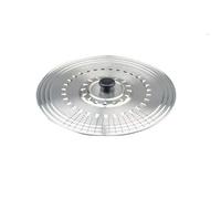 Ibili Prisma Multiusos Antisalpicaduras-Acero Inoxidable-Sartenes y baterias de 14-16-18 cms-Tapa Colador, Plata, 14-16-18 cm