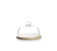 IBILI 715520 Tapa de cristal con base de madera 20 CM