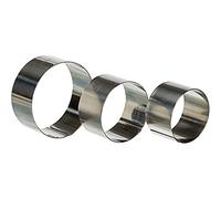 Ibili Set Aros INOX Red 7x4,5+8x4,5+10x4,5 CM, Acero Inoxidable, Plata, 21 x 13 x 5 cm, 3