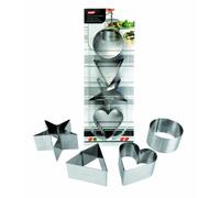 Ibili 716060 - Set 4 Aros De Emplatar INOX