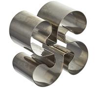 Ibili ARO EMPLATAR Lauburu INOX 10x4,50 CMS, Stainless Steel, Plateado, 10 x 4.5 x 10 cm