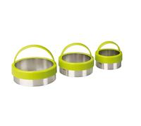 IBILI 724100 - Set 3 Cortapastas estañados, Lisos, con asa