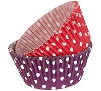 Ibili 735903 - Set 100 cápsulas de repostería antiadherentes de Papel Impermeable (50 Rojas + 50 Azules)