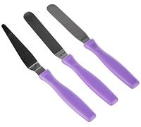 Ibili Set de 3 espátulas 738000 Mini acero inoxidable plata/lila