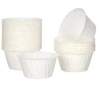 Ibili CAPSULAS Muffin 7,50 CM-50 UDS, Stainless Steel, Blanco, Centimeters