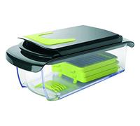 Ibili Cortador DE Verduras, Stainless Steel, Verde/Transparente, 27 x 12 x 12 cm