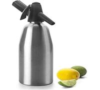 Ibili Soda Sifon 800 ml, Aluminio, metálico, 10x10x32 cm, Stainless Steel