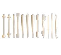 Ibili Juego 12 ESTECAS para MODELAR, Stainless Steel, Blanco, 14 x 6 x 6 cm