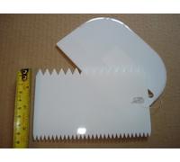 Ibili Set ESPATULA-DECORADOR PLASTICO, Blanco, 15 x 10 x 2 cm