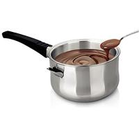 Ibili CAZO INOX BAÑO Maria 16X9 CMS, Stainless Steel, Negro, 16 cm