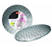 Ibili Bases para Fondant 40 CM, Stainless Steel, Plateado, 40 x 40 x 6 cm