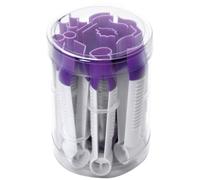 Ibili Set 10 Pinzas para Fondant, Stainless Steel, Morado, Centimeters