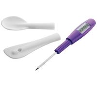 Ibili TERMOMETRO-ESPATULA Digital, Stainless Steel, Morado/Blanco/Plateado, Centimeters, 3