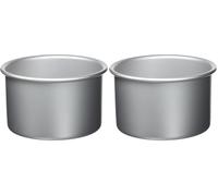 IBILI 815115 Molde Redondo Recto, Argento, 15 x 10 cm (Paquete de 2)