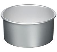 Ibili Molde Redondo Recto, Stainless Steel, Argento, 20 x 10 cm