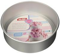 Ibili Molde Redondo Recto, Stainless Steel, Argento, 30x10x30 cm