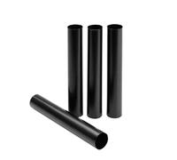 Ibili Molde CANUTILLO Moka (Blister 4 uds.), Stainless Steel, Negro, 14 x 2 x 2 cm