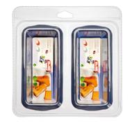 Ibili Set 2 Molde Cake Blueberry 15X6,50 CM, Stainless Steel, Azul