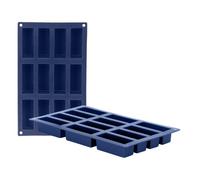 Ibili Molde 12 CAV.Cakes Blueberry, Stainless Steel, Azul, 30 x 18 x 3 cm