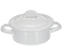 Ibili Cacerola Recta con Tapa Blanca 12 CM, Stainless Steel, 12x12x6 cm