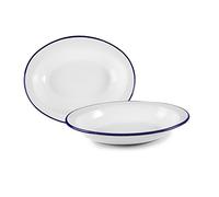 IBILI Fuente Honda Oval Blanca 32X25, Stainless Steel, Talla única