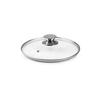 IBILI 971622 Tapa de cristal pomo inox 22 CM