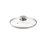 IBILI 971626 Tapa de cristal pomo inox 26 CM
