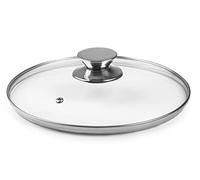 IBILI 971630 Tapa de cristal pomo inox 30 CM
