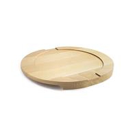 IBILI - Base De Madera para Plato de hierro fundido de 30 cms, Madera de Haya